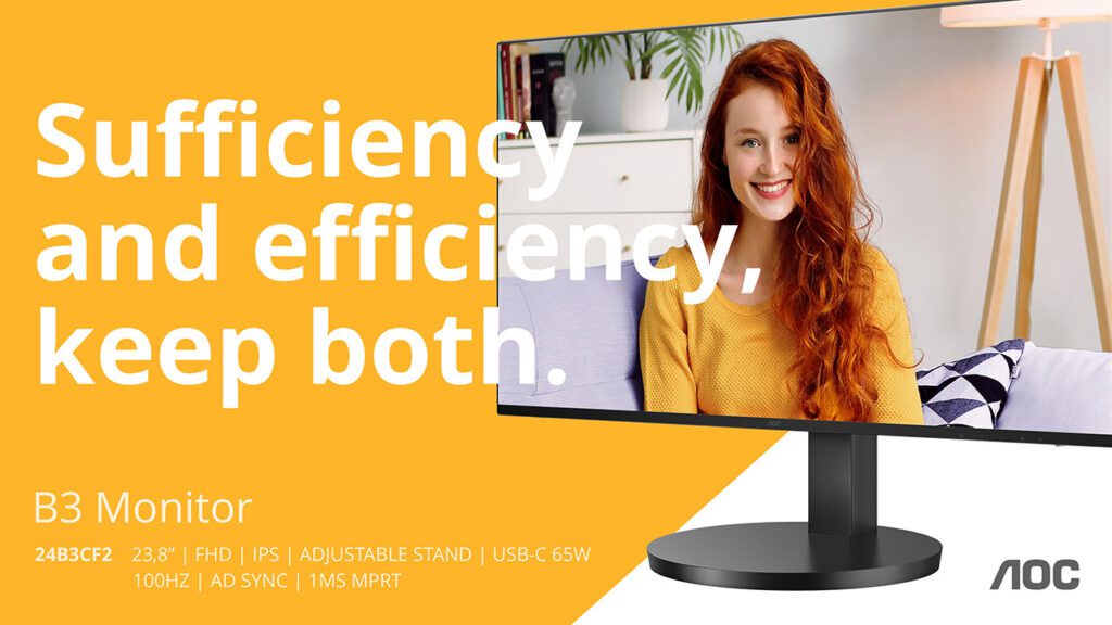 AOC - ultra tanki okviri s USB-C utorima i osvježavanjem od 100 Hz