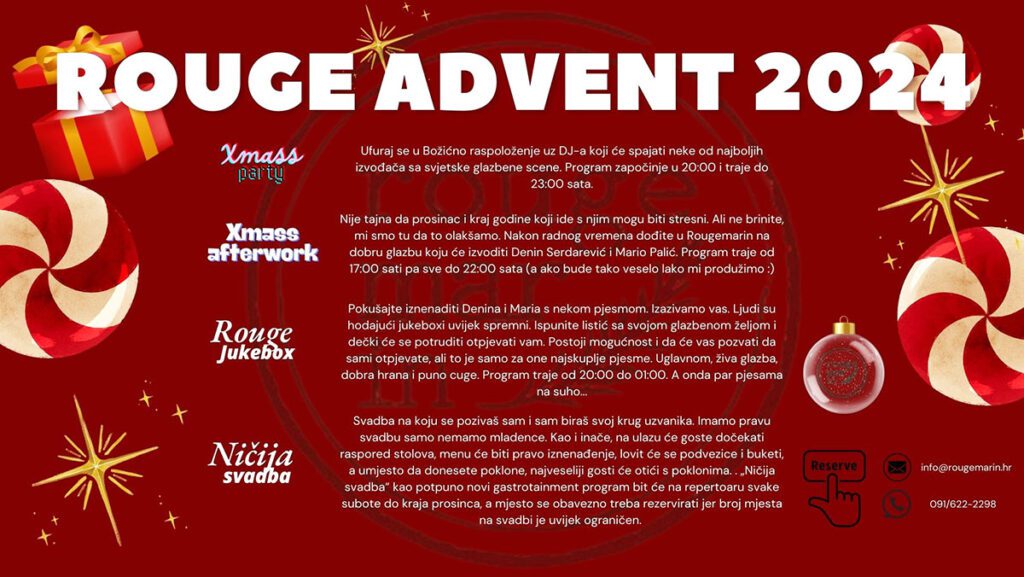 Počinje Rouge Advent!