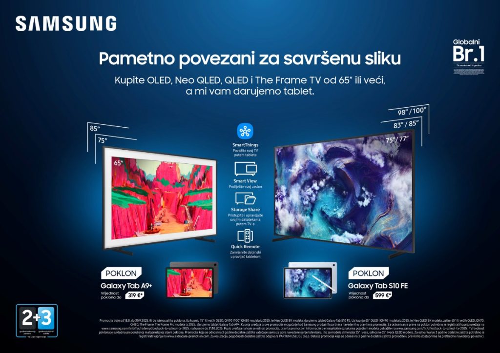 “Back to School“ promocija - televizori za 2025. godinu i ekskluzivni pokloni