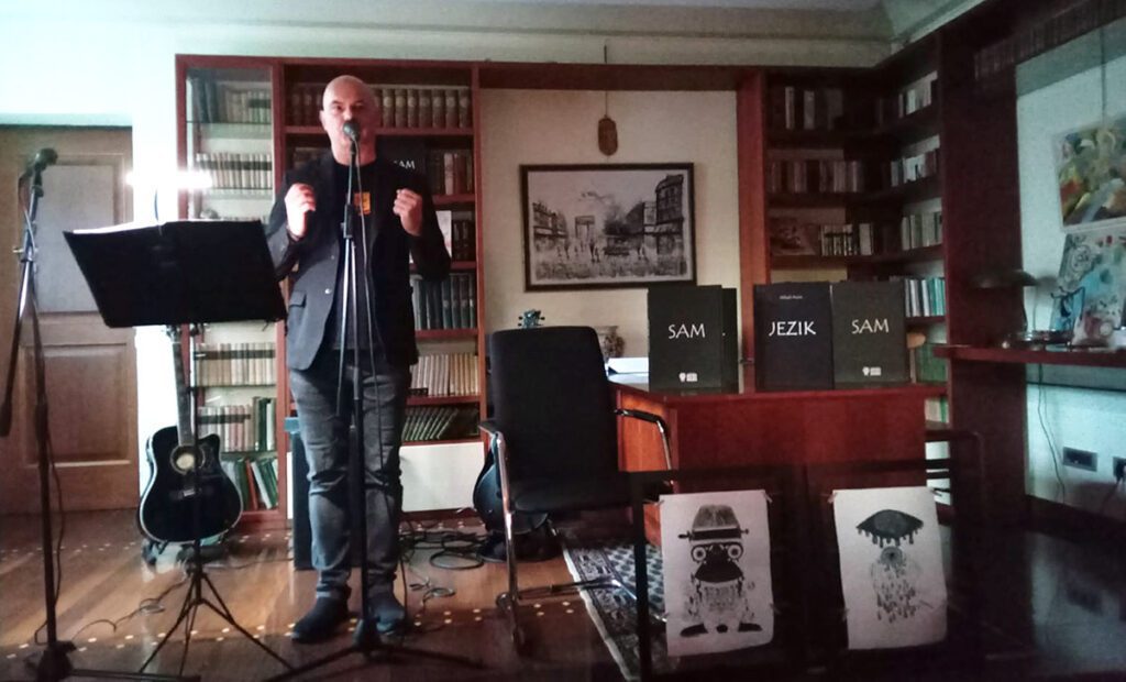 Cabaret promocija zbirke JEZIK (SAM) Mihaela Arčona u Rijeci