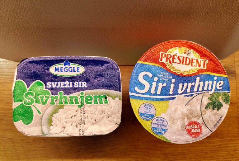 Gastro duel – Meggle vs. President (sir i vrhnje)